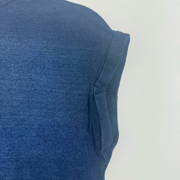 Anthropologie Cloth & Stone Nila T shirt Maxi Dress Side Slits Blue Size XS - Picture 5 of 12